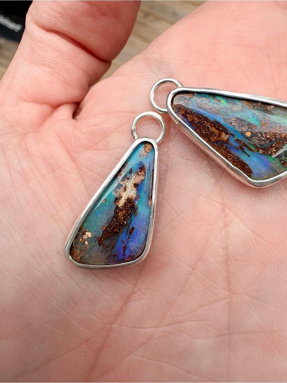 Australian Boulder Opal Charms - Picture 3 of 10